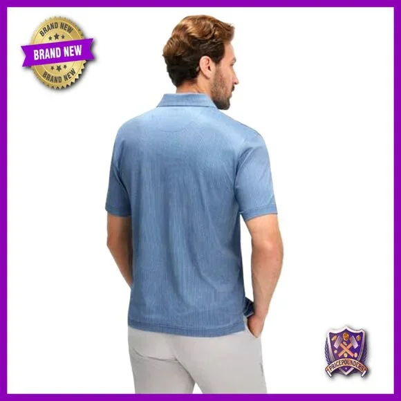 Men's Dry Fit Performance Polo Shirt Moisture Wicking UPF 30+ Stretch